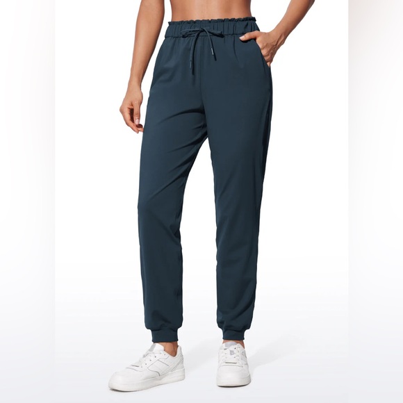 Stretch High Waisted Pockets Joggers 28" - Picture 1 of 8